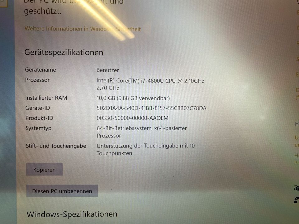 Fujitsu UltraBook U904 14 Zoll Windows 10 in Mogendorf
