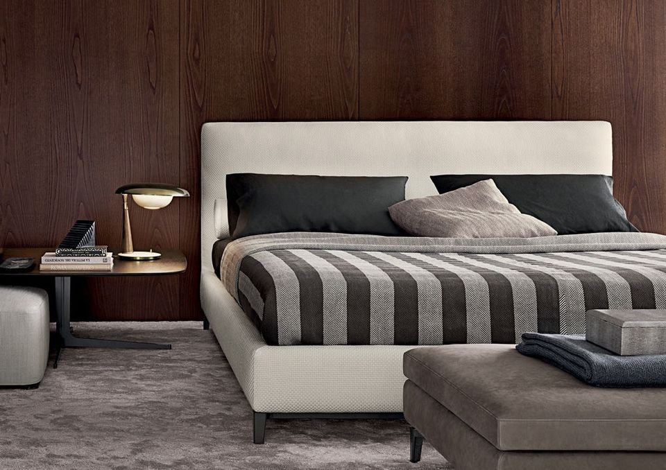 Minotti Andersen Bett Design by Rodolfo Dordoni 220x200cm beige in Hamburg