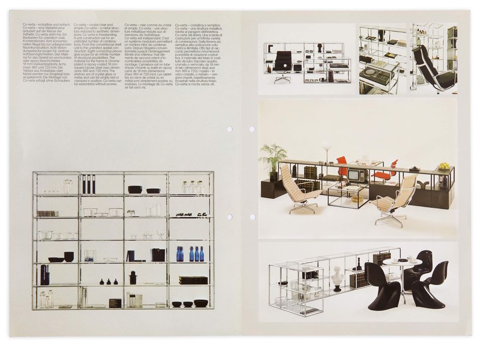 Vitra Herman Miller Co-verta Glasregal Vitrine Sideboard 70er USM in Kassel