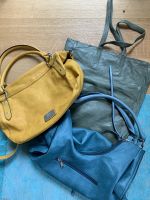 3 Handtaschen, Tasche gelb v.S.Oliver, petrol,1Lederbeutel Oliv Pankow - Weissensee Vorschau