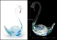 Glasfigur Schwan Handarbeit Vintage Deko Glasvogel Berlin - Marzahn Vorschau