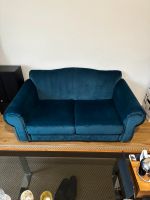 Sitzcouch Blau Samt 2,5-Sitzer 172cm kleines Sofa gepflegt Bonn - Bonn-Zentrum Vorschau