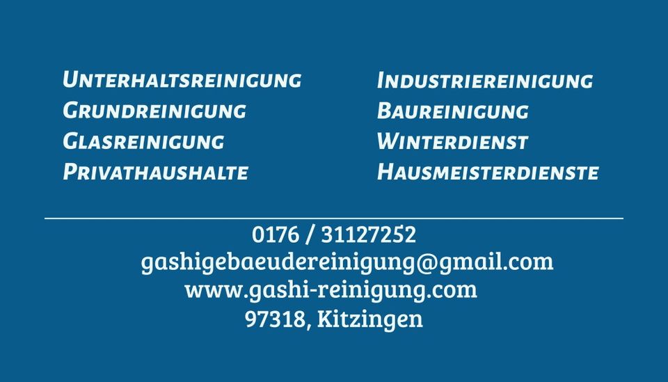 Gebäudereinigung | Reinigungsfirma | Kitzingen in Kitzingen