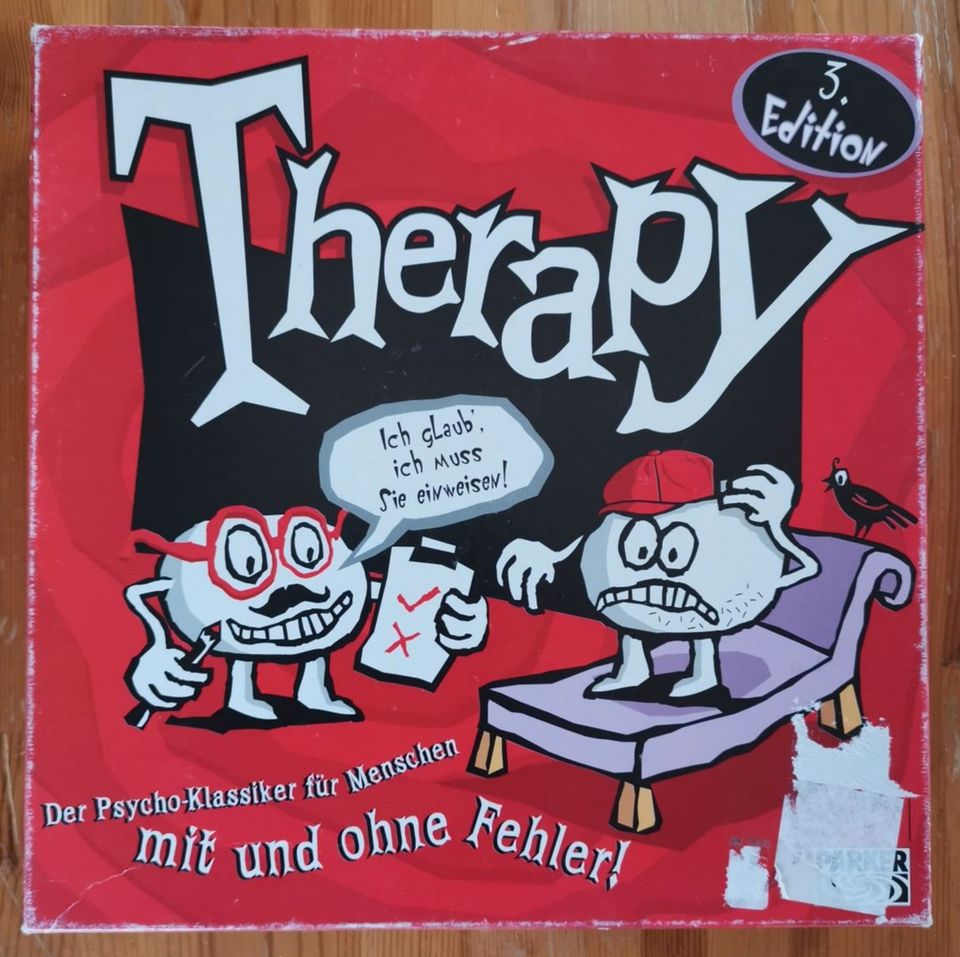 Therapy 3. Edition Spiel Parker Gesellschaftsspiel Brettspiel rot in Hallstadt