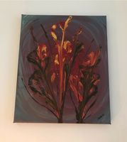 Acrylbild auf Leinwand 30x24,5 cm Motiv: Blumen NUR HEUTE 13€! Niedersachsen - Dahlenburg Vorschau