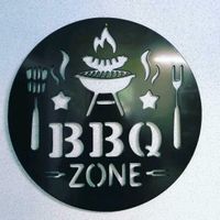 Metallschild BBQ Zone Bayern - Monheim Vorschau