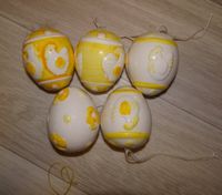 5 Porzellan Keramik Eier Ostern Ostereier Osterstrauß mit Motiv Thüringen - Hermsdorf Vorschau
