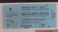 André Heller Konzertkarte Ticket vom 02.02.1986 Begnadete Körper Baden-Württemberg - Rielasingen-Worblingen Vorschau