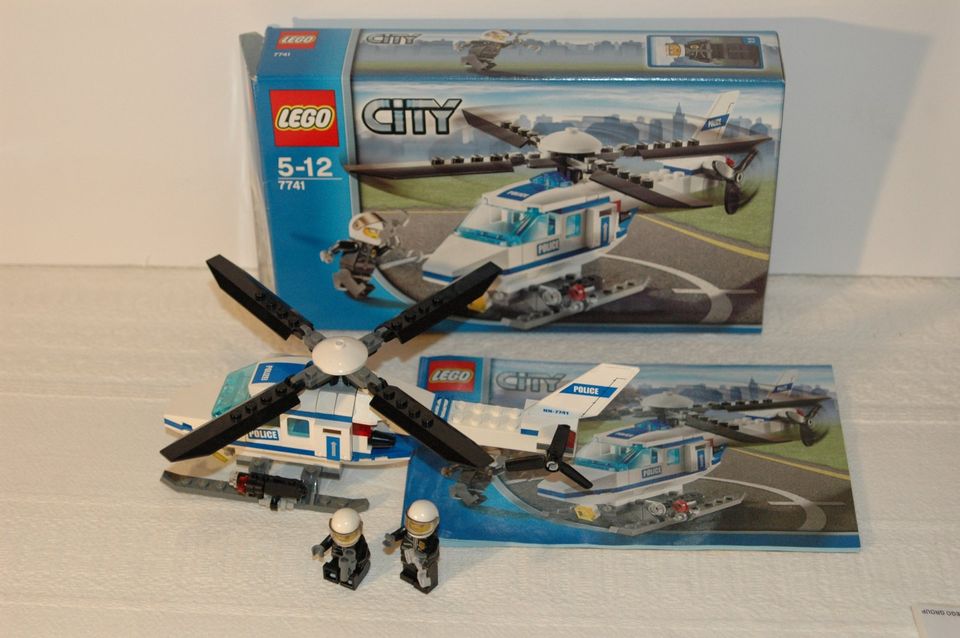 Lego* City 7741 Polizeihubschrauber OVP mit Anleitung vollständig in Kerken