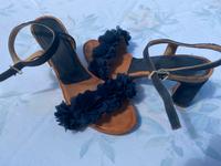 Damensandalette "Alba Moda" blau Grösse 37 Wohlfühlabsatz 7 cm Sachsen-Anhalt - Magdeburg Vorschau