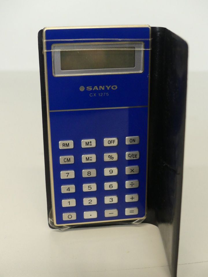 SANYO CX 1275 Vintage Taschenrechner in blau in Amberg