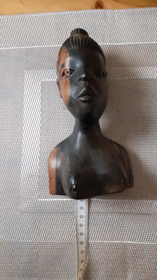AFRIKANISCHE Kunst, Afrikanerin, Frauen-Büste aus Holz in Saarlouis
