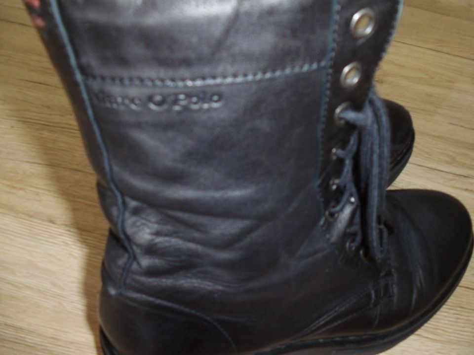 Marc O Polo Stiefeletten, Leder, Gr.: 38-39, schwarz in Wertheim