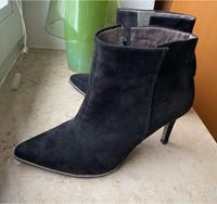 Tamaris Stiefeletten  37 schwarz Velour Glitzer Pfennigabsatz top Kreis Pinneberg - Hasloh Vorschau