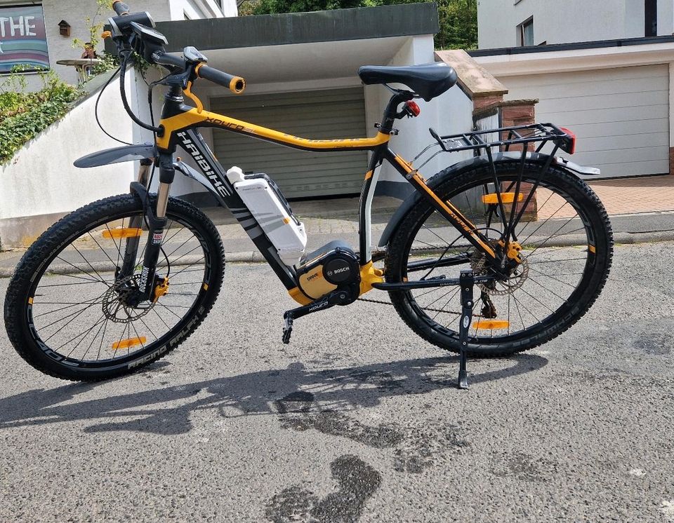 Hibike ebike Xduro SL Orange mit 2 Akkus und Ersatz Mantel in Gemünden a. Main