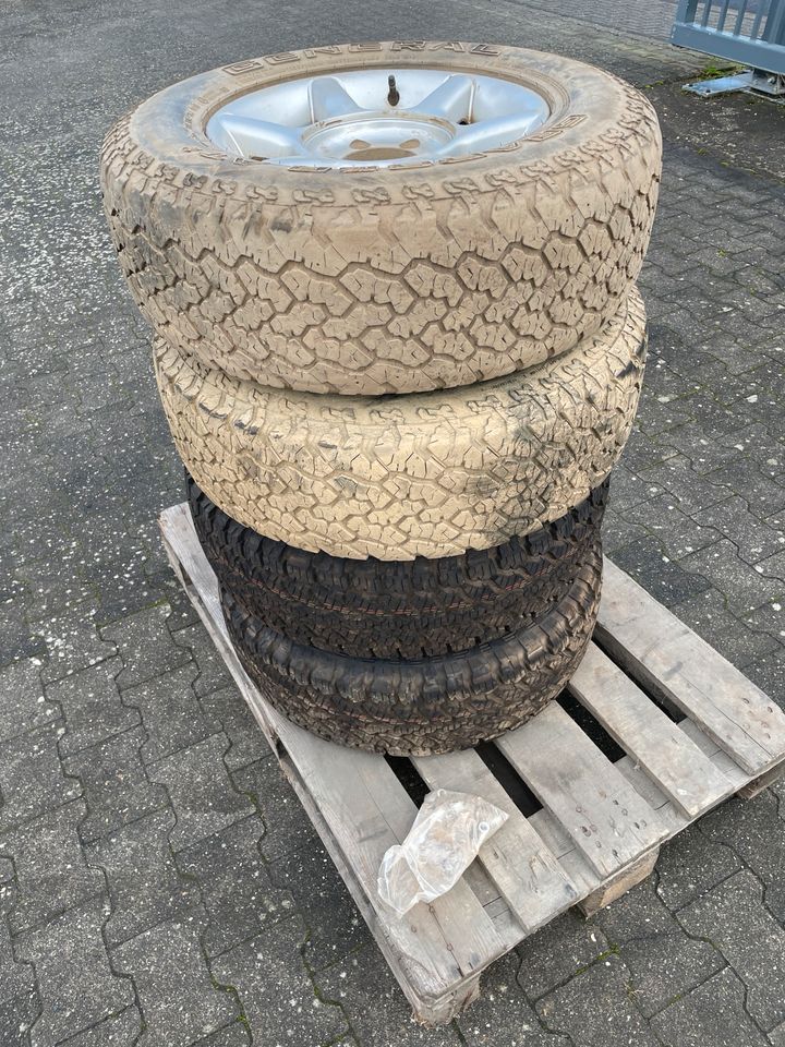 4 Stück Borbet Alu Kompletträder M+S 235/70 R16 General Grabber in Elsdorf