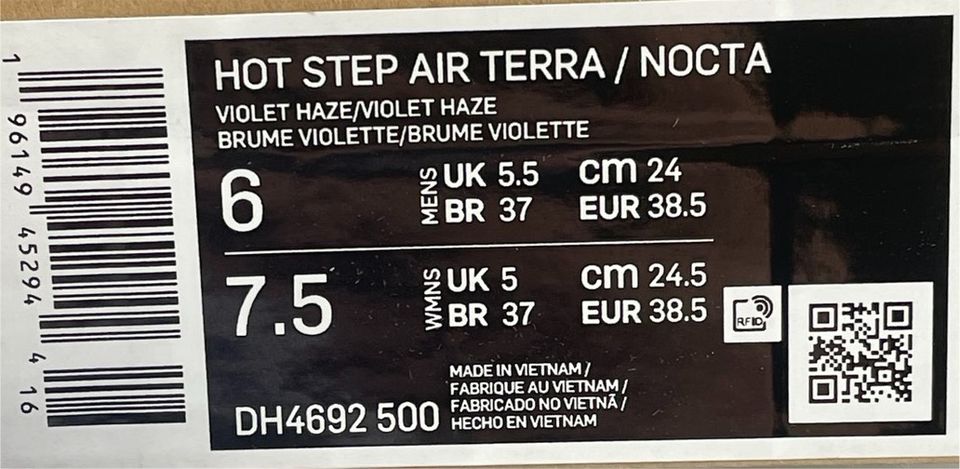 Nike Hot Step Air Terra Drake Nocta | Größen 38.5 | Art. 0437 in Remscheid