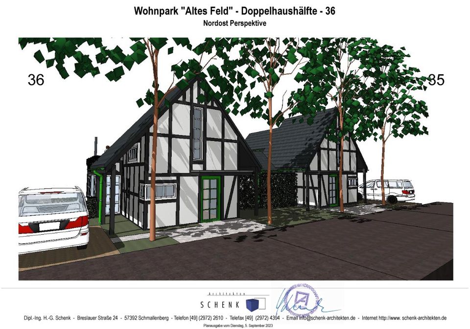Kleines Baugrundstück für ein Wohnhaus als Doppelhaushälfte mit Baugenehmigung in Schmallenberg