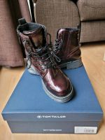 Neuwertige Tom Tailor Schnürstiefel Bordeaux / Braun  Lackiert Hessen - Bad Soden am Taunus Vorschau