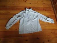 Gr. 40 Bluse grau silber Schimmer Vintage Rüschen Schleife Nordrhein-Westfalen - Windeck Vorschau