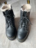 Dr Martens Boots Schuhe gefüttert Fell Schwarz 38 Jadon FL Hessen - Linsengericht Vorschau