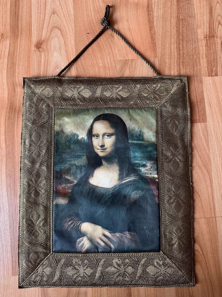 Stoffbild Mona Lisa 30x24 cm in Berlin
