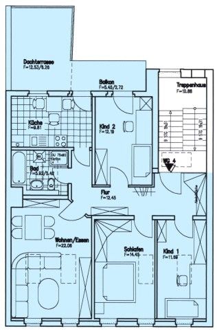 FRS11//WE04 > 4-Raum-Wohnung im schönen Paulusviertel mit Dachterrasse in Halle