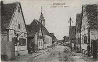 AK Schifferstadt - Langgasse mit evangelischer Kirche Baden-Württemberg - Mühlhausen Vorschau