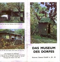 Karte und Prospekt Dorfmuseum Bukarest 70er Dimitrie Gusti Brandenburg - Neuhardenberg Vorschau