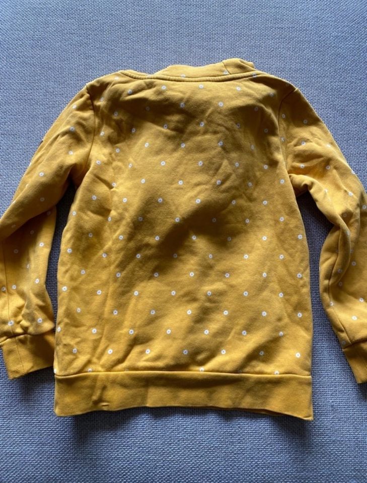 Toller Pulli Hoodie sonnengelb Blümchen Topolino 128 Kapuzenpulli in Hamburg