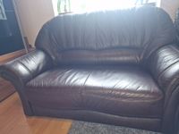 2 Echtleder Sofa + Sessel Niedersachsen - Drochtersen Vorschau