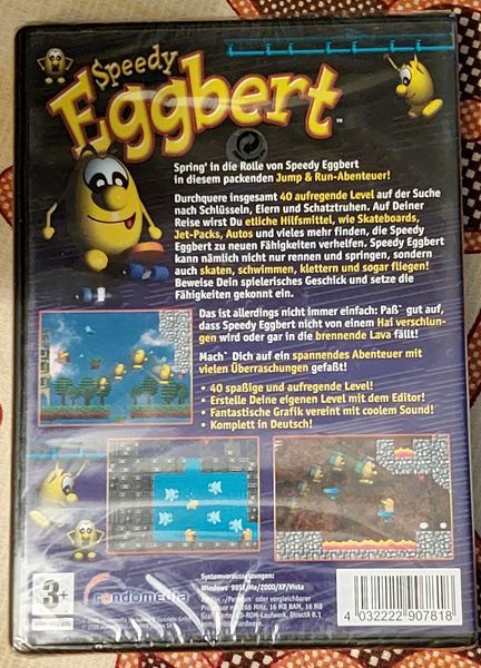 Speedy Eggbert + Plattform : Windows + NEU OVP - PC CD-ROM in