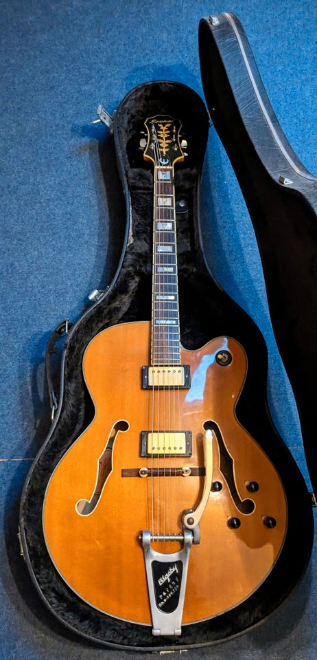 Epiphone Broadway Korea 1997 + Bigsby + Seymour Duncan Pickups in Ingelheim am Rhein