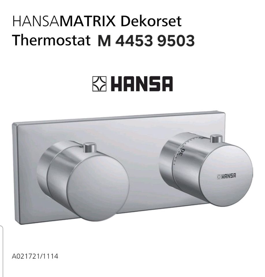 Hansamatrix 44539503 Fertigmontageset für Wanne/Brause 4453 9503 in Burghausen