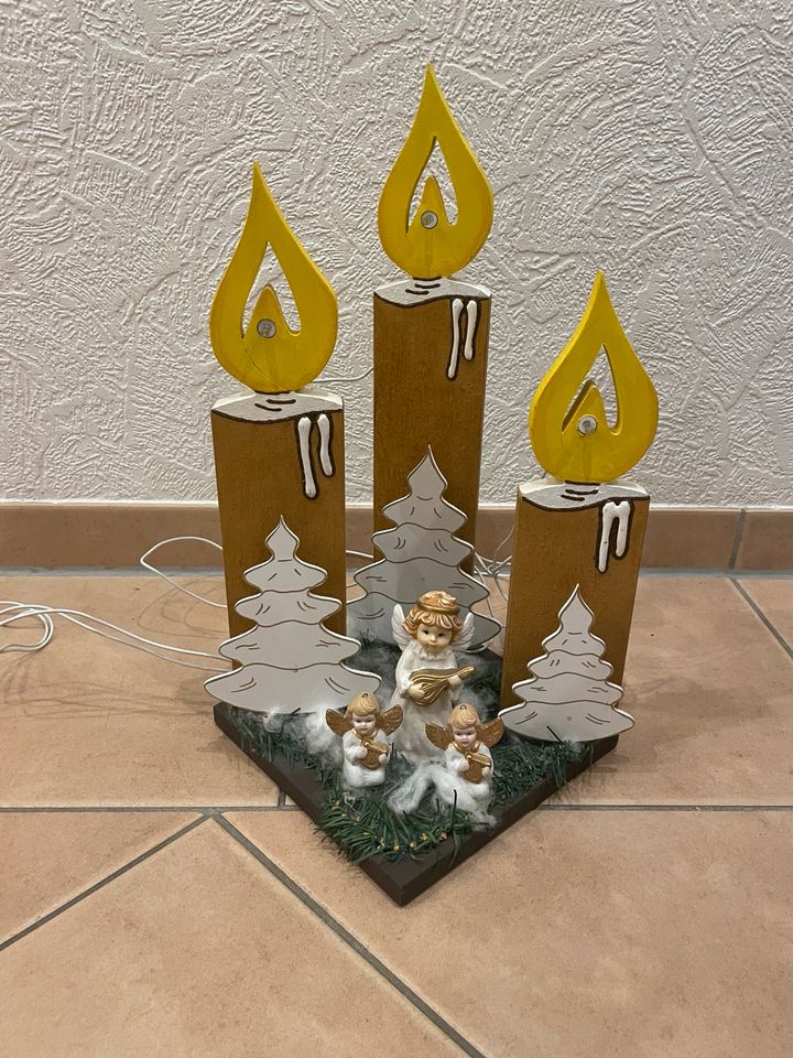 Weihnachten Deko Leuchte Kerze Engel in Husum