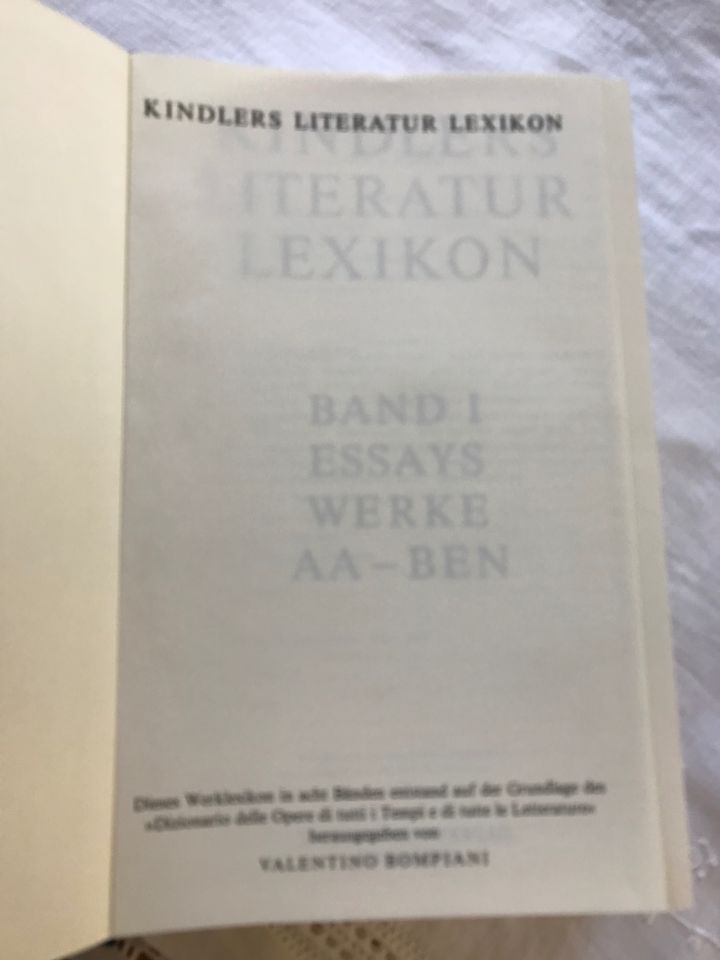 Kindlers Literaturlexikon, 8 Bände in Landau in der Pfalz