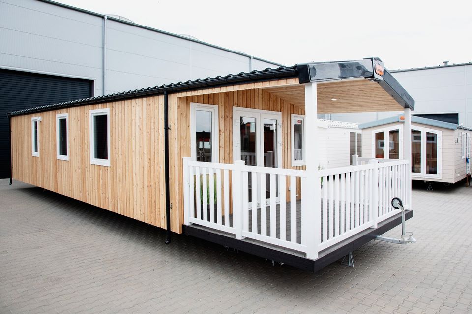 modernes und seniorengerechtes, / top isoliert / hell Mobilheim / Fertighaus / Tinyhouse / Tinyhaus mit Terrasse in Hahnbach