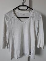 Langarm-Shirt weiß/creme mit Glitzer/Pailletten s.Oliver Gr. 34 Bayern - Mitteleschenbach Vorschau