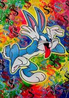 ✅Antony Roman - Bugs Bunny / 80x60cm, Leinwandbild, Acryl,Pop Art Nordrhein-Westfalen - Horstmar Vorschau