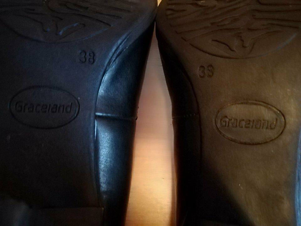 Damen Schuhe Größe 38 Graceland in Schwarz neuwertig in Atting