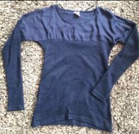 Longsleeve Shirt Oberteil zwei Stoffe Vero Moda S navy Brandenburg - Oranienburg Vorschau