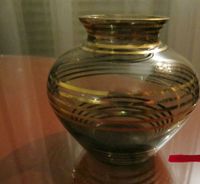 50ER J." MARS" GLAS VASE GOLD DEKOR STREIFEN 8 CM H Ø8,2 CM Nordrhein-Westfalen - Krefeld Vorschau