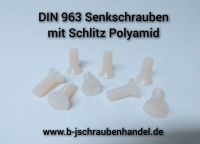 Senkschraube,Senkkopf,Gewindeschraube DIN 963 Polyamid M3-M8 Bielefeld - Sennestadt Vorschau