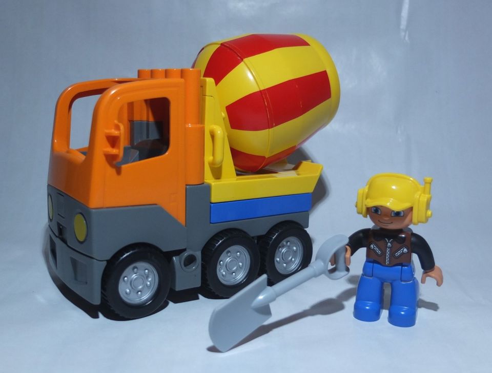 Lego Duplo Betonmischer Baustelle Bauarbeiter Auto sehr selten in Ottensoos