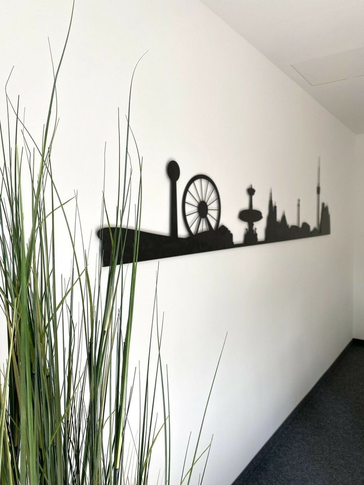 Stahl Weltkarte Skyline Bild Edelstahl Wanddeko Metall Wandbild in Bielefeld