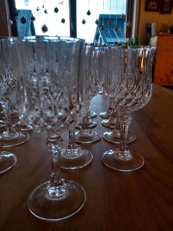Bleikristall Weingläser aus Frankreich in Remagen