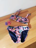 Bikini, next, 80, bunt, dunkelblau, Urlaub, Rüschen, Blumenmuster Hessen - Kronberg im Taunus Vorschau