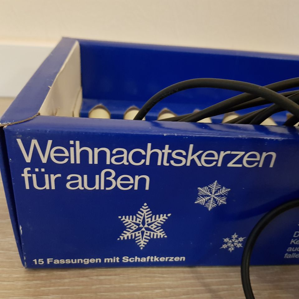 Osram Weihnachtskerzen Weihnachtskette 15er + 1 für außen in Bergisch Gladbach