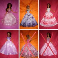 Barbie Puppen Kleid Prinzessin Ballkleid Hochzeitskleid Braut Brandenburg - Perleberg Vorschau