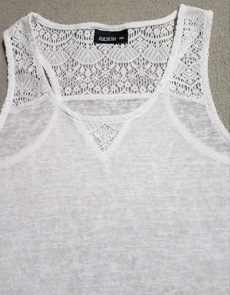 Janina Top/ Shirt weiß Größe 38....  NEU in Schongau